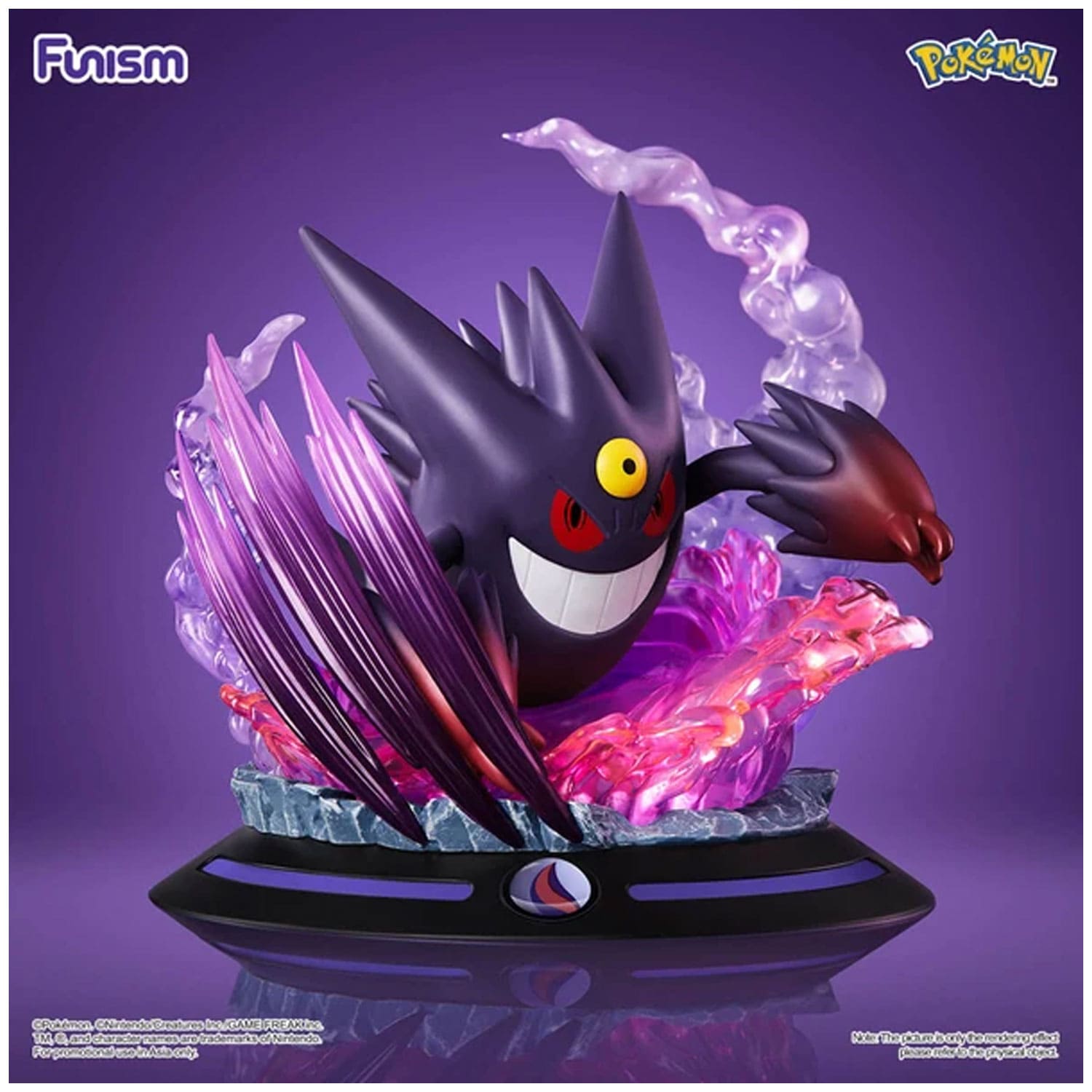 Funism Pokémon Twinkmont Series Mega Gengar Sammelfigur offiziell lizenziert für Pokémon Fans und Sammler.