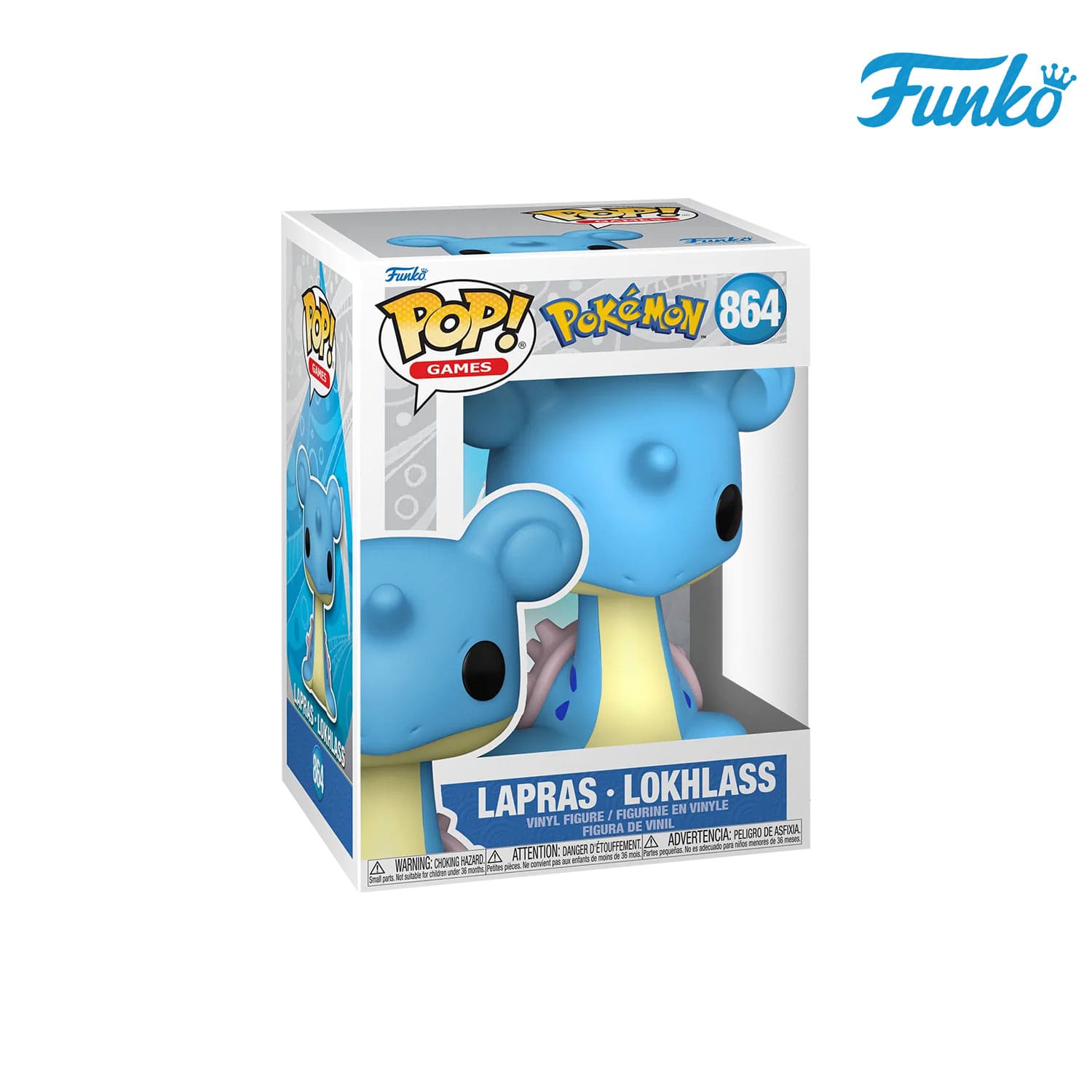 Das Pokémon aus der Kanto-Region Lokhlass (864) von Funko POP! Games als Vynil Figure.