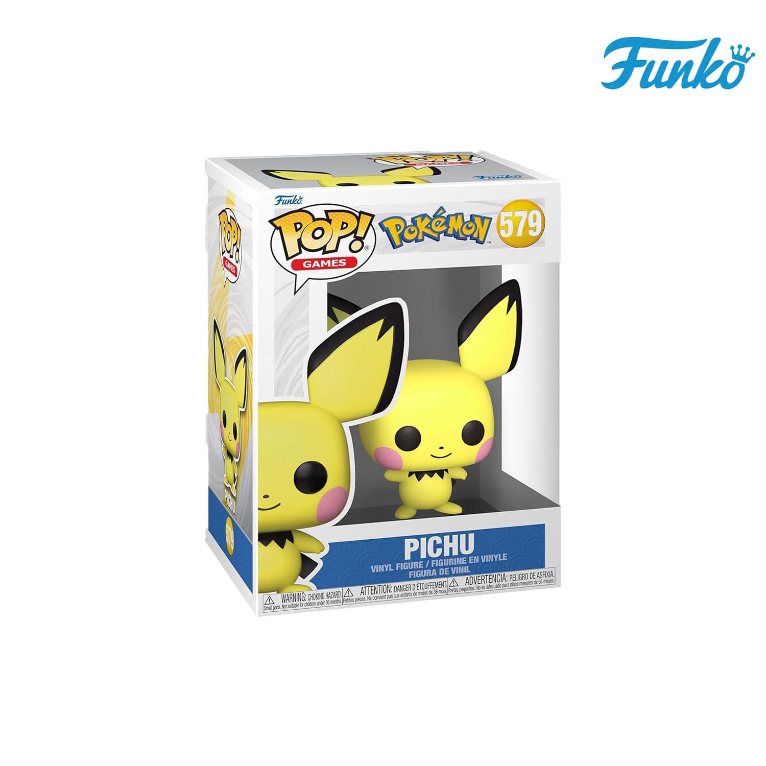 Das Pokémon aus der Hoenn-Region Pichu (579) von Funko POP! Games als Vynil Figure.