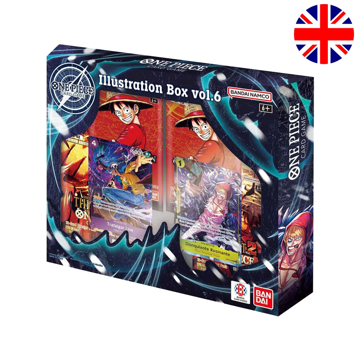 One Piece TCG Illustration Box Volume.6 mit OP13 und PRB02. Mit zwei exklusiven Promokarten Trafalger.D.Law und Corazon.