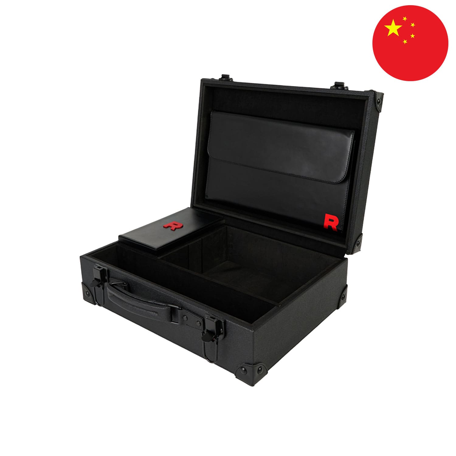 Die Pokémon-Team Rocket Grand Ambition Gift Box.aus dem chinesischen Set Chasing Glory Together (CSV10C) mit Spielamtte