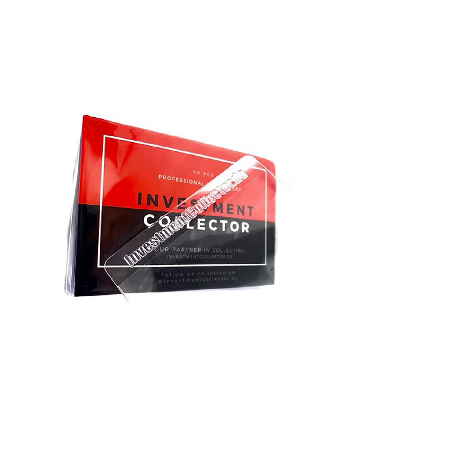 Die Premium Card Saver von InvestmentCollector bestehen aus klarem, geprüftem Kunststoff, sind kratzfest und Staubdicht.