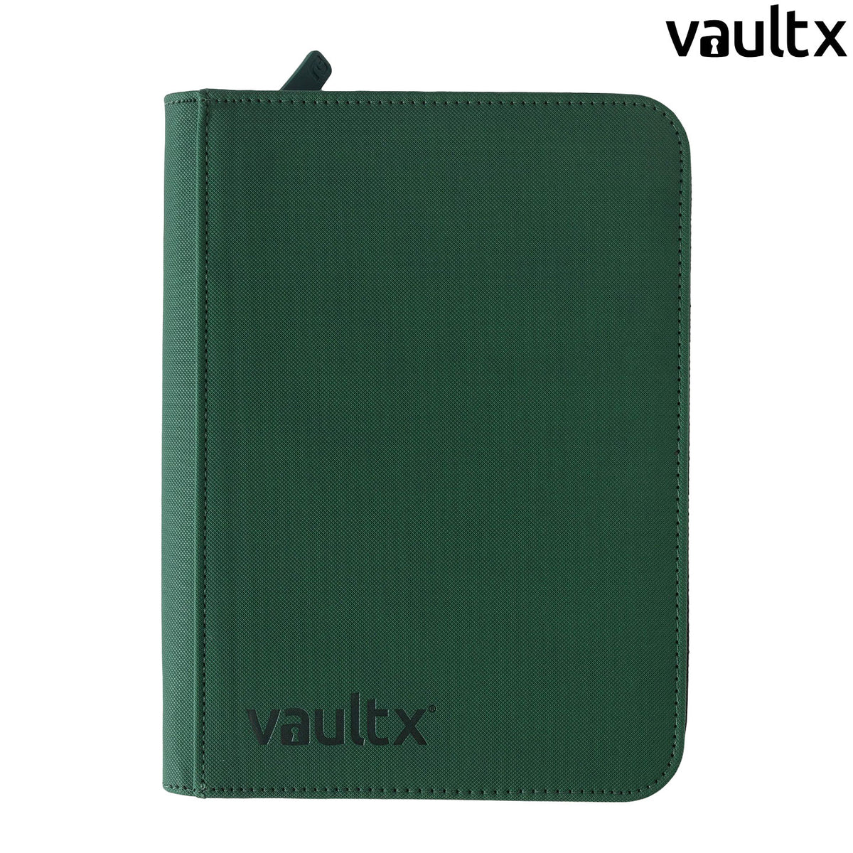 Die Vault-X_Exo-Tec-4-Pocket-Zip-Binder in der Farbe Forest Green von außen mit Reißverschluss.