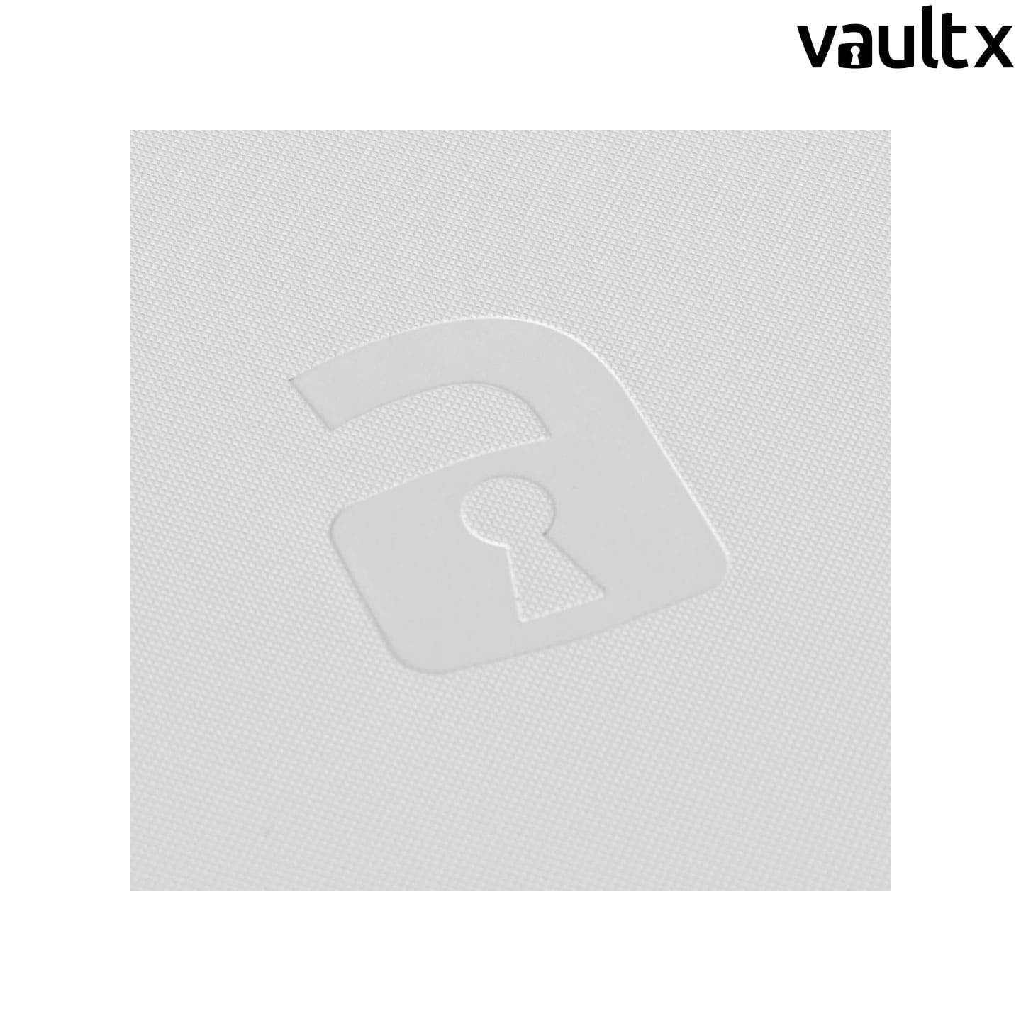 VaultX: Special Edition Exo-Tec® Pocket Zip Binder: White Edition