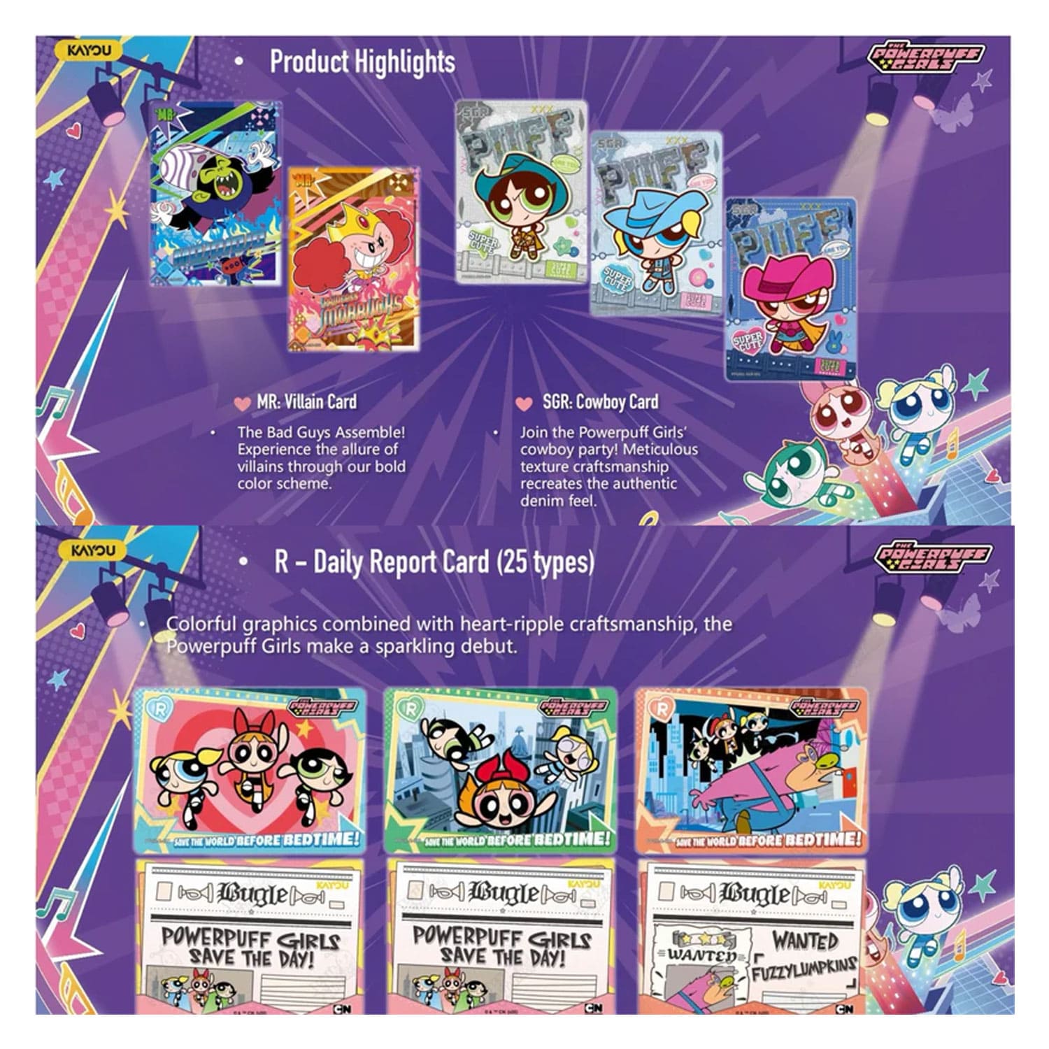 [S-CHN] Kayou The Powerpuff Girls Display -  Starlight Edition 001 Collectible Cards (SEA Series 1)