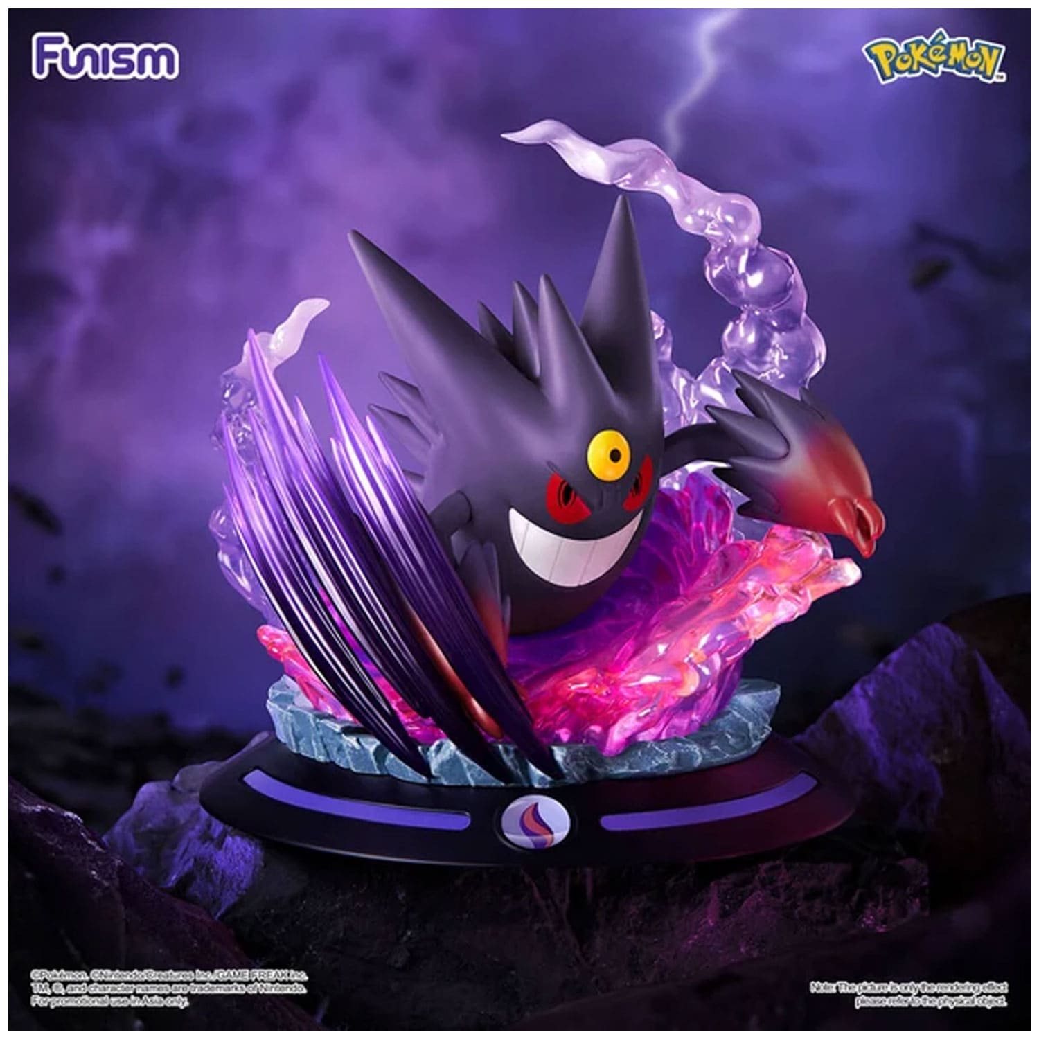 Funism Pokémon Twinkmont Series Mega Gengar Sammelfigur offiziell lizenziert für Pokémon Fans und Sammler.