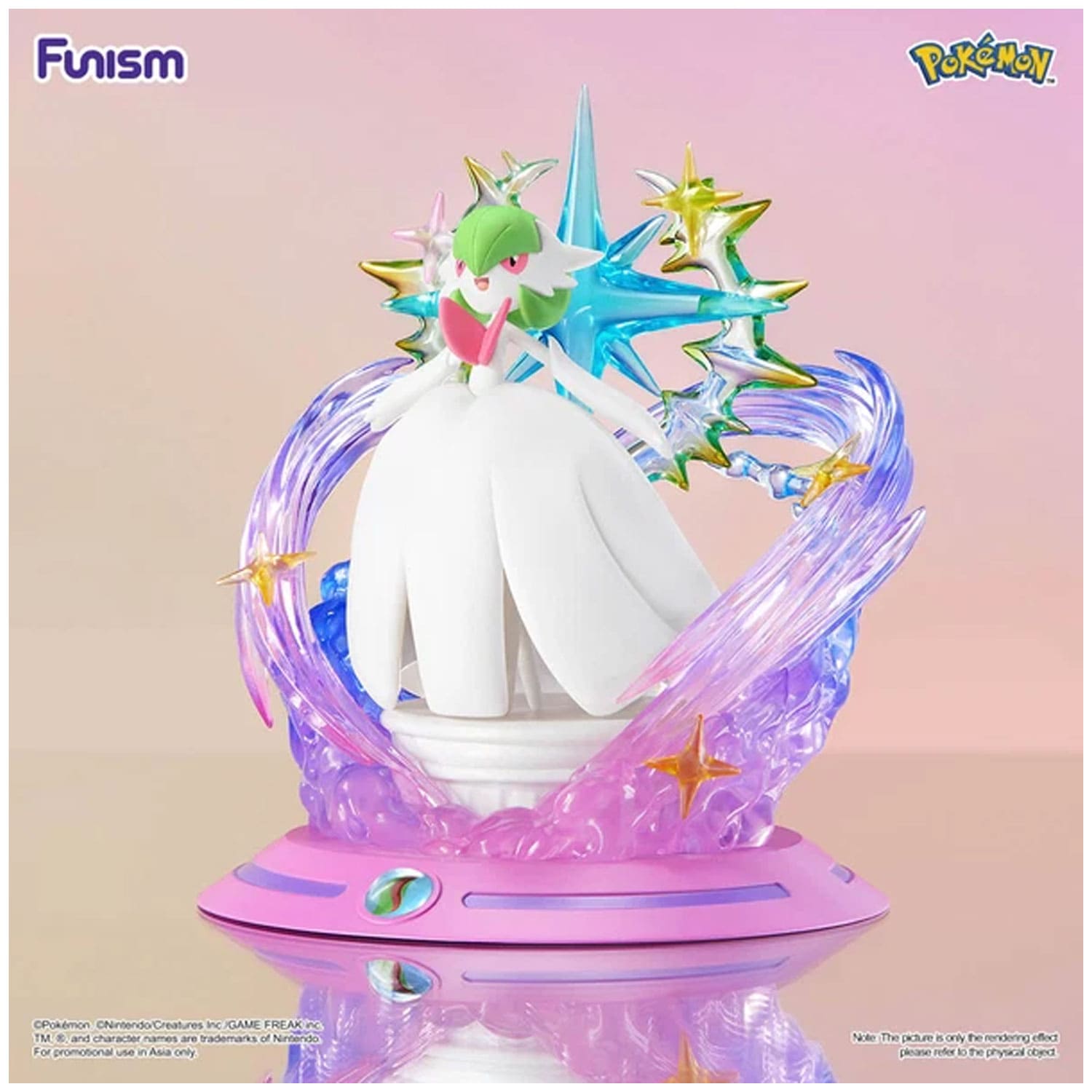 Funism Pokémon Twinkmont Series Mega Guardevoir Sammelfigur offiziell lizenziert für Pokémon Fans und Sammler.