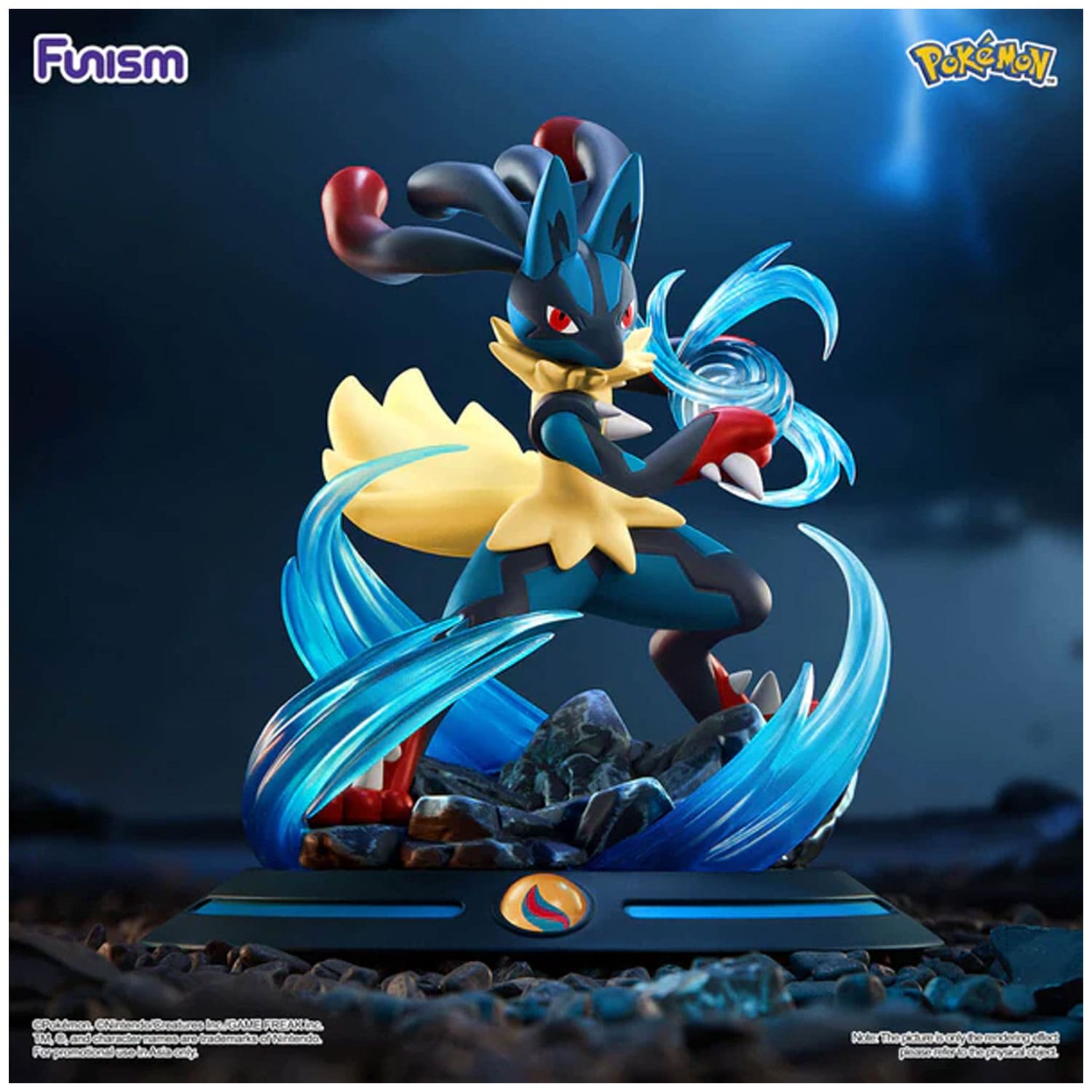 Funism Pokémon Figur Twinkmont Series Mega Lucario offizielle Sammelfigur aus PVC für Pokémon Sammler