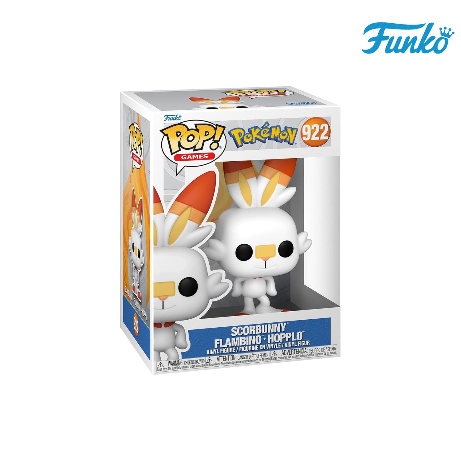 Das Pokémon aus der Galar-Region Hopplo (922) von Funko POP! Games als Vynil Figure. 