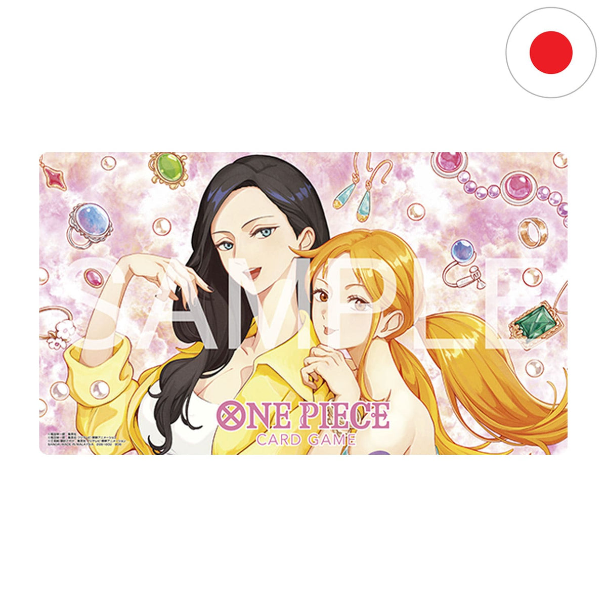 One Piece Card Game HEROINES CUP 3on3 Playmat Japanisch mit Nami, Nico Robin, Boa Hancock und weitere Heroines auf Matte