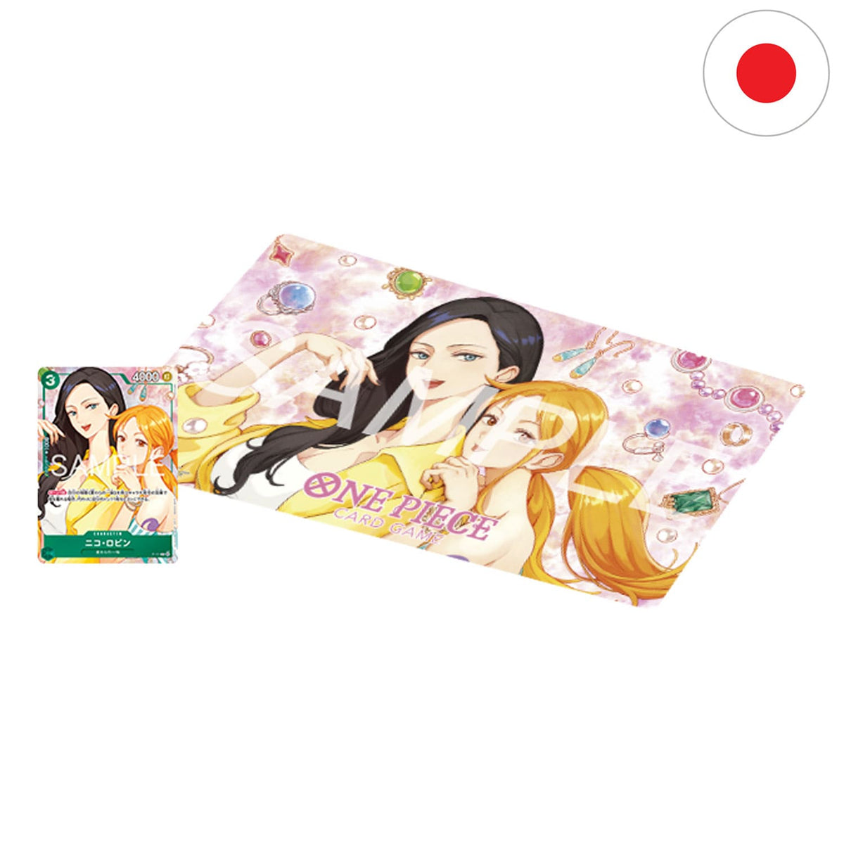 One Piece Card Game HEROINES CUP 3on3 Playmat mit Nami, Nico Robin, Boa Hancock und weitere Heroines im Event-Design JP