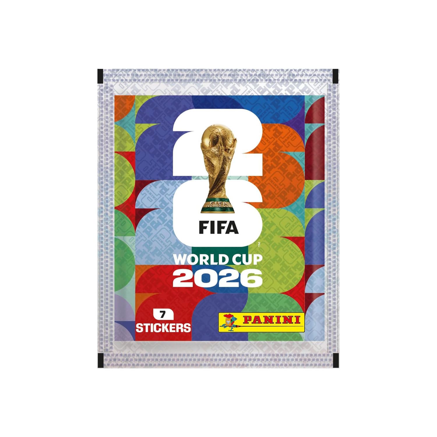 Panini FIFA World Cup 2026™ Sticker Tüte mit 7 Stickern. Deutschland, USA, Mexico, Spanien, England, Frankreich.