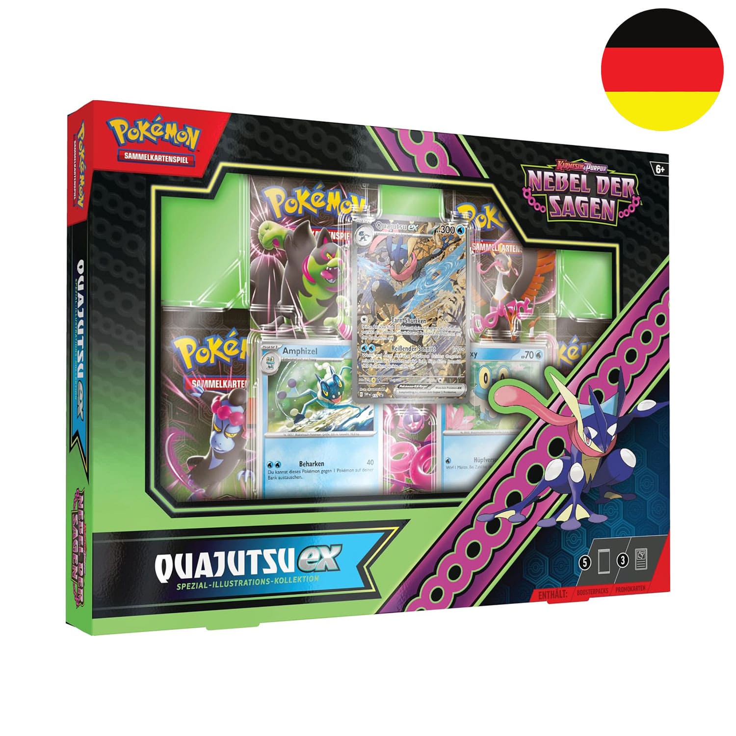 [DE] Pokémon Box - "Nebel der Sagen - Spezial Illustrations Kollektion - Quajutsu EX" (SV6.5)