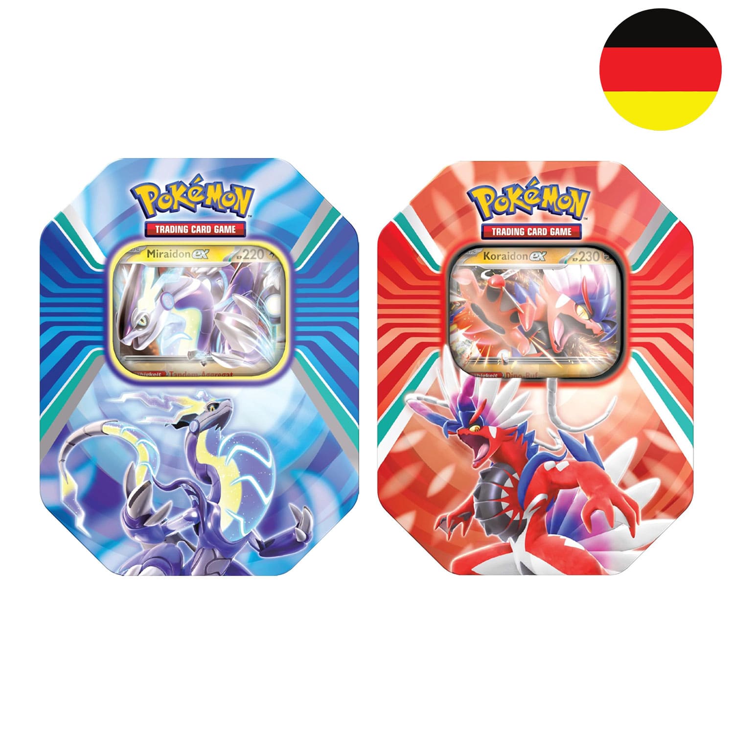 [DE] Pokémon Tin - Karmesin & Purpur - Miraidon / Koraidon