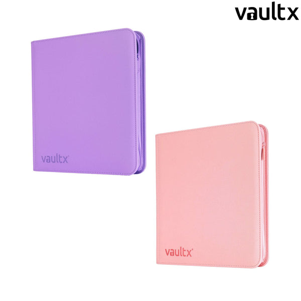 VaultX: Special Edition Exo-Tec® 12 Pocket Zip Binder: Just Purple/Just Pink