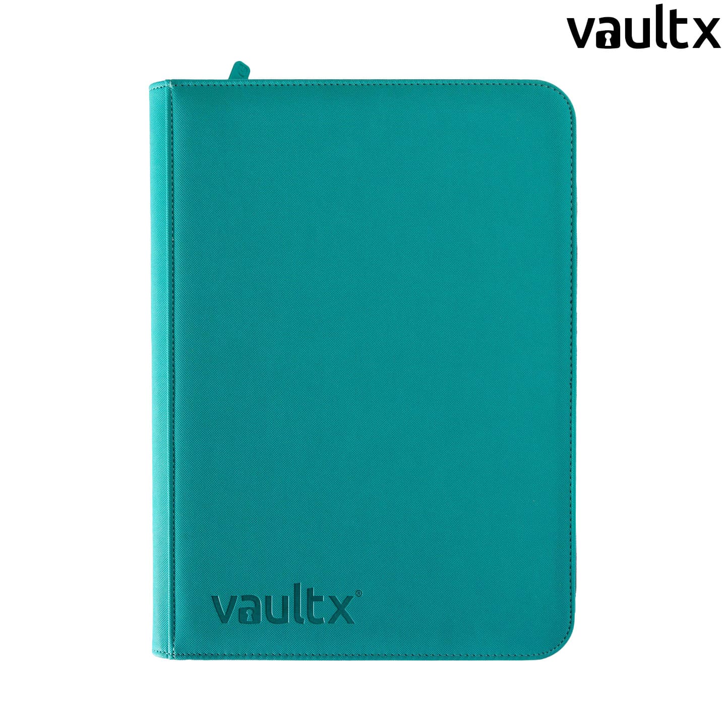 VaultX: Exo-Tec® 9 Pocket Zip Binder in türkisblau, mit 20 Seiten, mit Platz bis zu 360 Karten, für Digimon und Fortnite