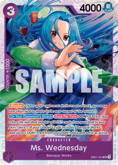 Ms. Wednesday EB01-034 Memorial Collection One Piece Karte