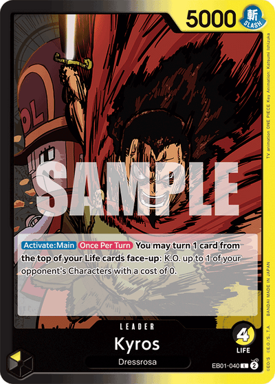 Kyros EB01-040 Memorial Collection One Piece Karte