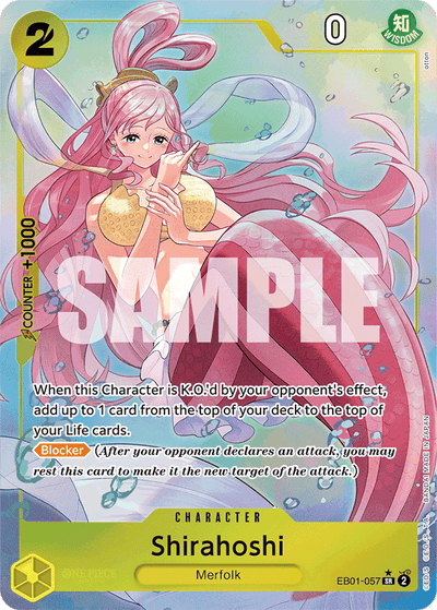 Shirahoshi EB01-057 (Parallel 1) Memorial Collection One Piece Karte