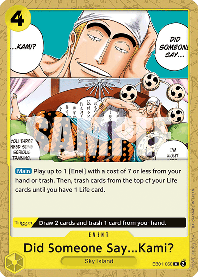 Did Someone Say...Kami? EB01-060 Memorial Collection One Piece Karte