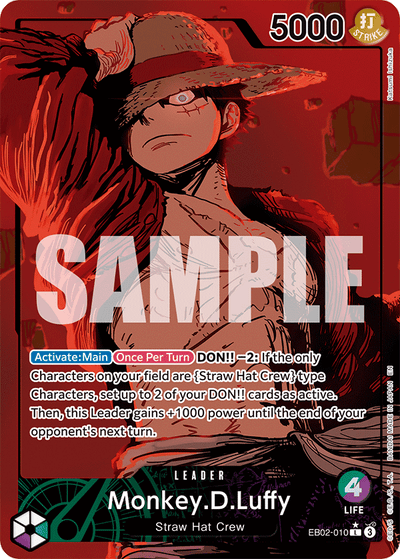 Monkey.D.Luffy EB02-010 (Parallel 1) Anime 25th Collection One Piece Karte