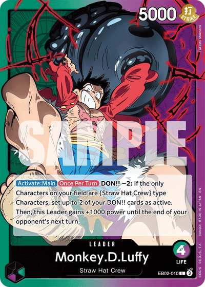 Monkey.D.Luffy EB02-010 Anime 25th Collection One Piece Karte