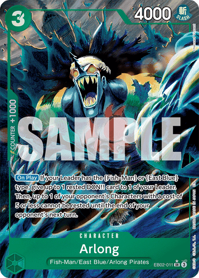 Arlong EB02-011 (Parallel 1) Anime 25th Collection One Piece Karte
