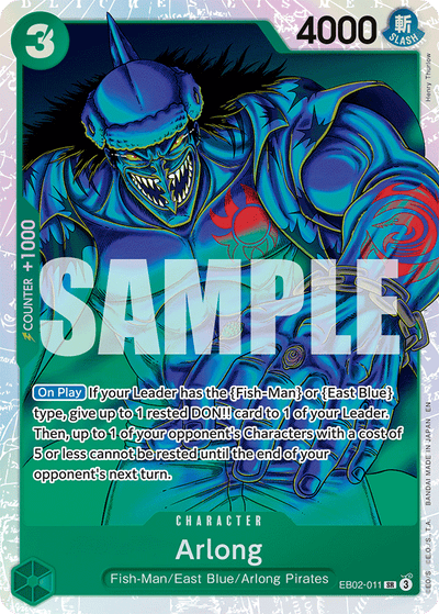 Arlong EB02-011 Anime 25th Collection One Piece Karte