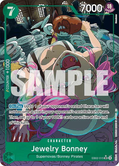 Jewelry Bonney EB02-015 (Parallel 1) Anime 25th Collection One Piece Karte