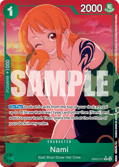 Nami EB02-017 (Parallel 1) Anime 25th Collection One Piece Karte