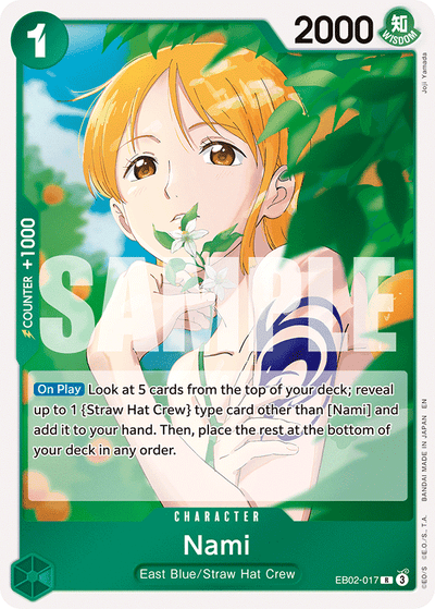 Nami EB02-017 Anime 25th Collection One Piece Karte