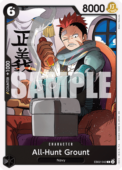 All-Hunt Grount EB02-042 Anime 25th Collection One Piece Karte
