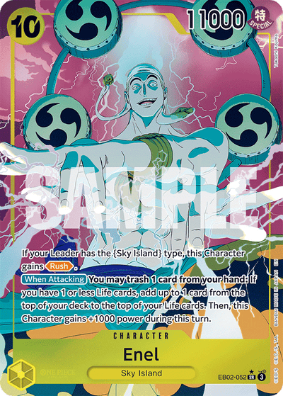 Enel EB02-052 (Parallel 1) Anime 25th Collection One Piece Karte
