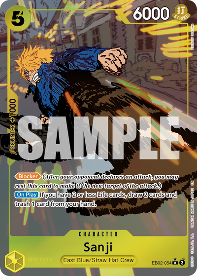 Sanji EB02-054 (Parallel 1) Anime 25th Collection One Piece Karte
