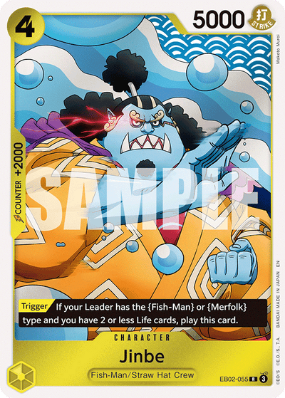 Jinbe EB02-055 Anime 25th Collection One Piece Karte