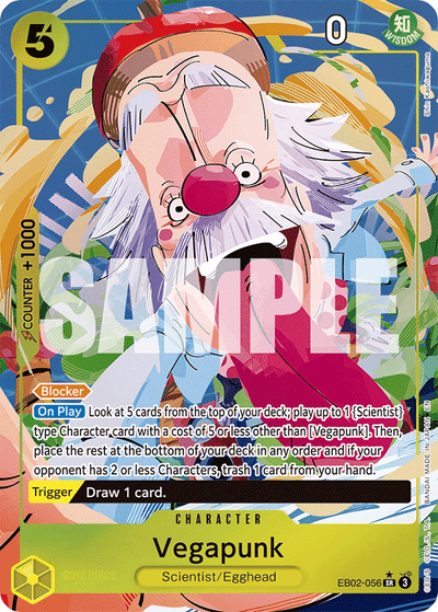 Vegapunk EB02-056 (Parallel 1) Anime 25th Collection One Piece Karte