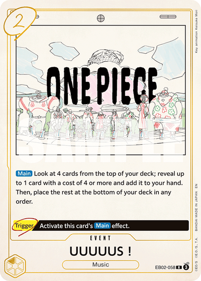 UUUUUS! EB02-058 Anime 25th Collection One Piece Karte