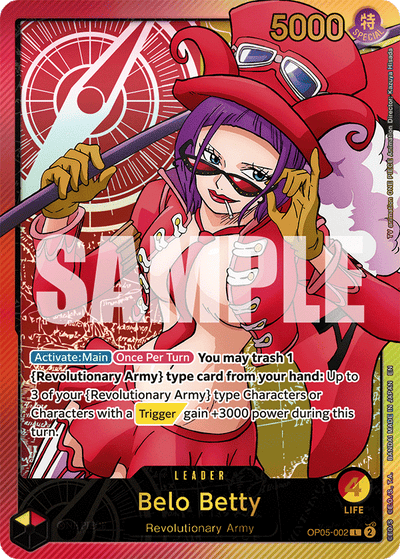 Belo Betty OP05-002 (Parallel 2) Anime 25th Collection One Piece Karte