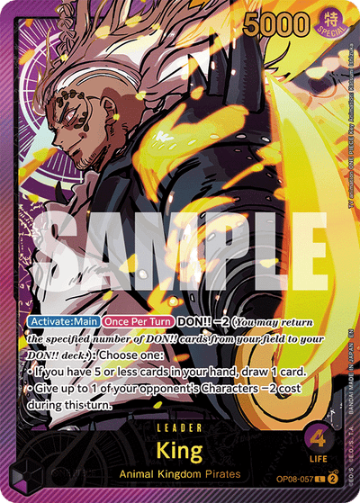 King OP08-057 (Parallel 2) Anime 25th Collection One Piece Karte