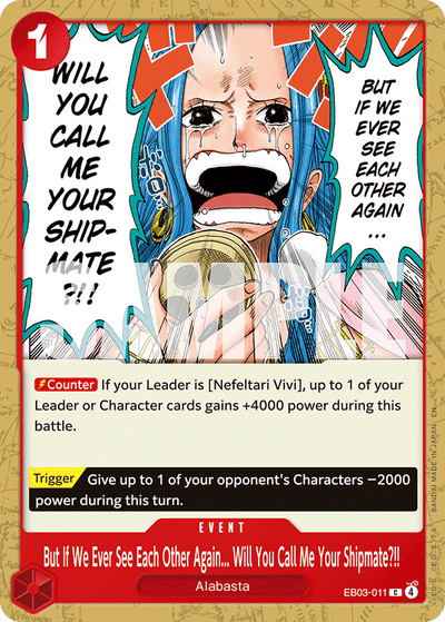 But If We Ever See Each Other Again... Will You Call Me Your Shipmate?!! EB03-011 Heroines Edition One Piece Karte