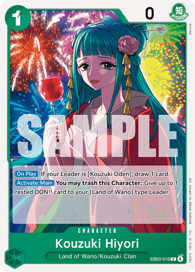 Kouzuki Hiyori EB03-016 Heroines Edition One Piece Karte