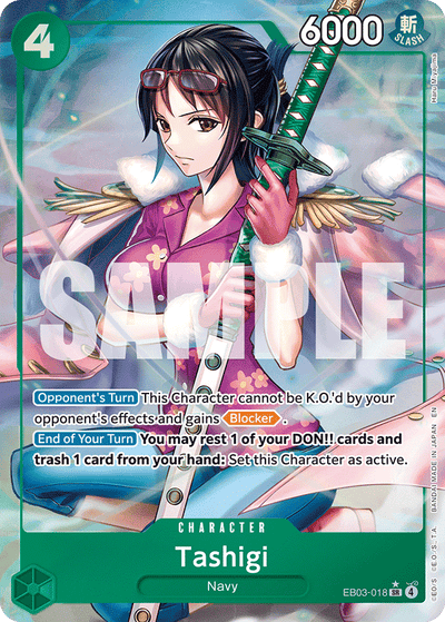 Tashigi EB03-018 (Parallel 1) Heroines Edition One Piece Karte