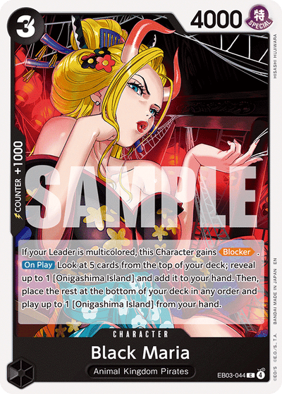 Black Maria EB03-044 Heroines Edition One Piece Karte