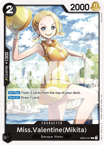 Miss.Valentine(Mikita) EB03-047 Heroines Edition One Piece Karte