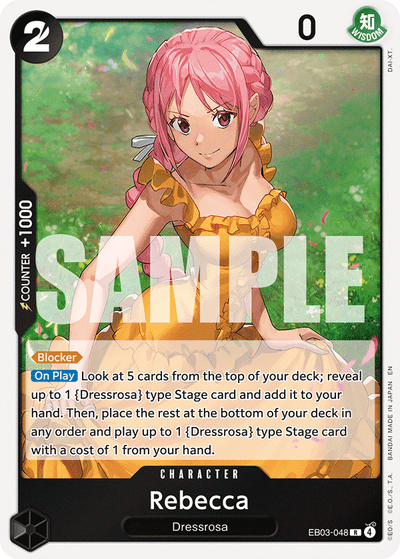 Rebecca EB03-048 Heroines Edition One Piece Karte