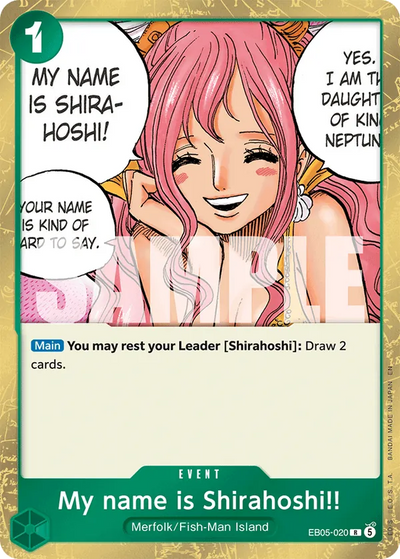 My name is Shirahoshi!! EB05-020 Heroines Edition Vol. 2 One Piece Karte