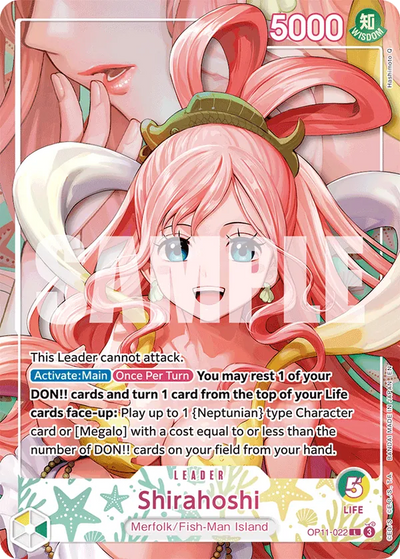 Shirahoshi OP11-022 (Parallel 2) Heroines Edition Vol. 2 One Piece Karte