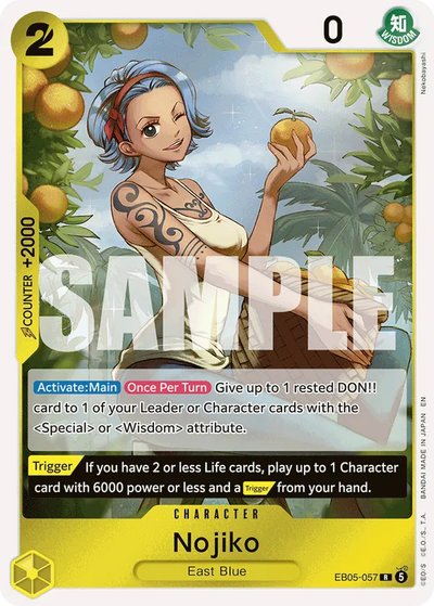 Nojiko EB05-057 Heroines Edition Vol. 2 One Piece Karte