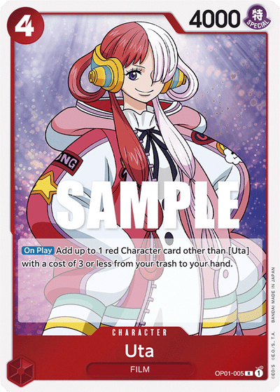 Uta OP01-005 Romance Dawn One Piece Karte