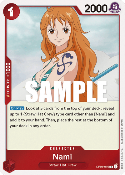 Nami OP01-016 Romance Dawn One Piece Karte